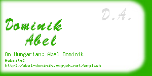 dominik abel business card